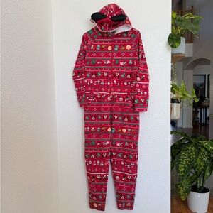 Disney Minnie Red and White Festive Onesie with Ears